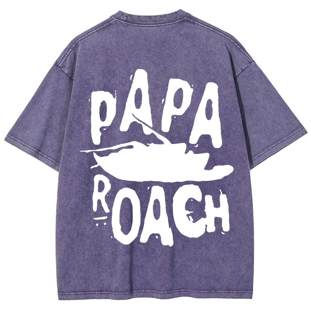 Unisex Vintage Papa Roach Rock Band t-Shirt