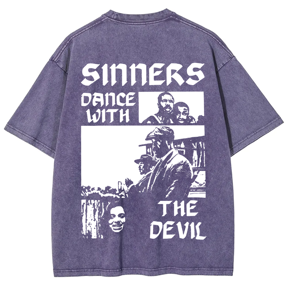 Unisex Vintage Sinners Horror Movie t-Shirt