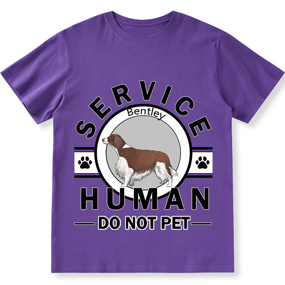 Service Human, Do Not Pet - Personalized Custom Unisex  T-shirt