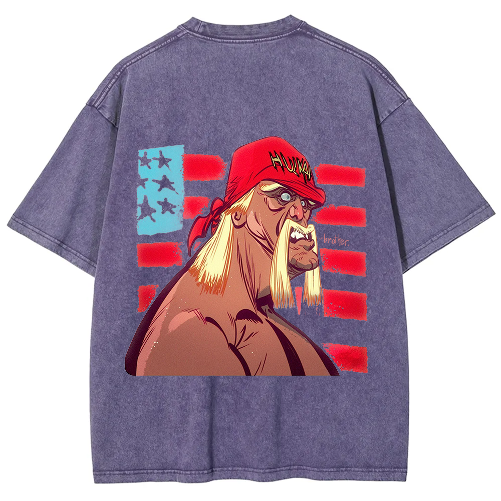 Unisex Vintage  Wrestling WWE Hulk Hogan Real American t-Shirt