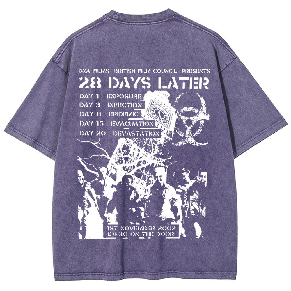 Unisex Vintage 28 Days Later Horror Movie  t-Shirt