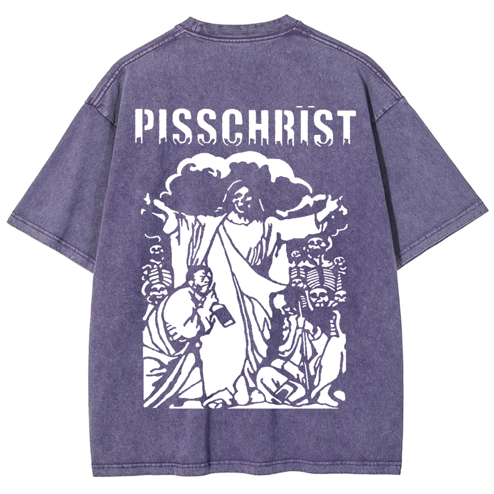 Unisex Vintage Pisschrist Band t-Shirt
