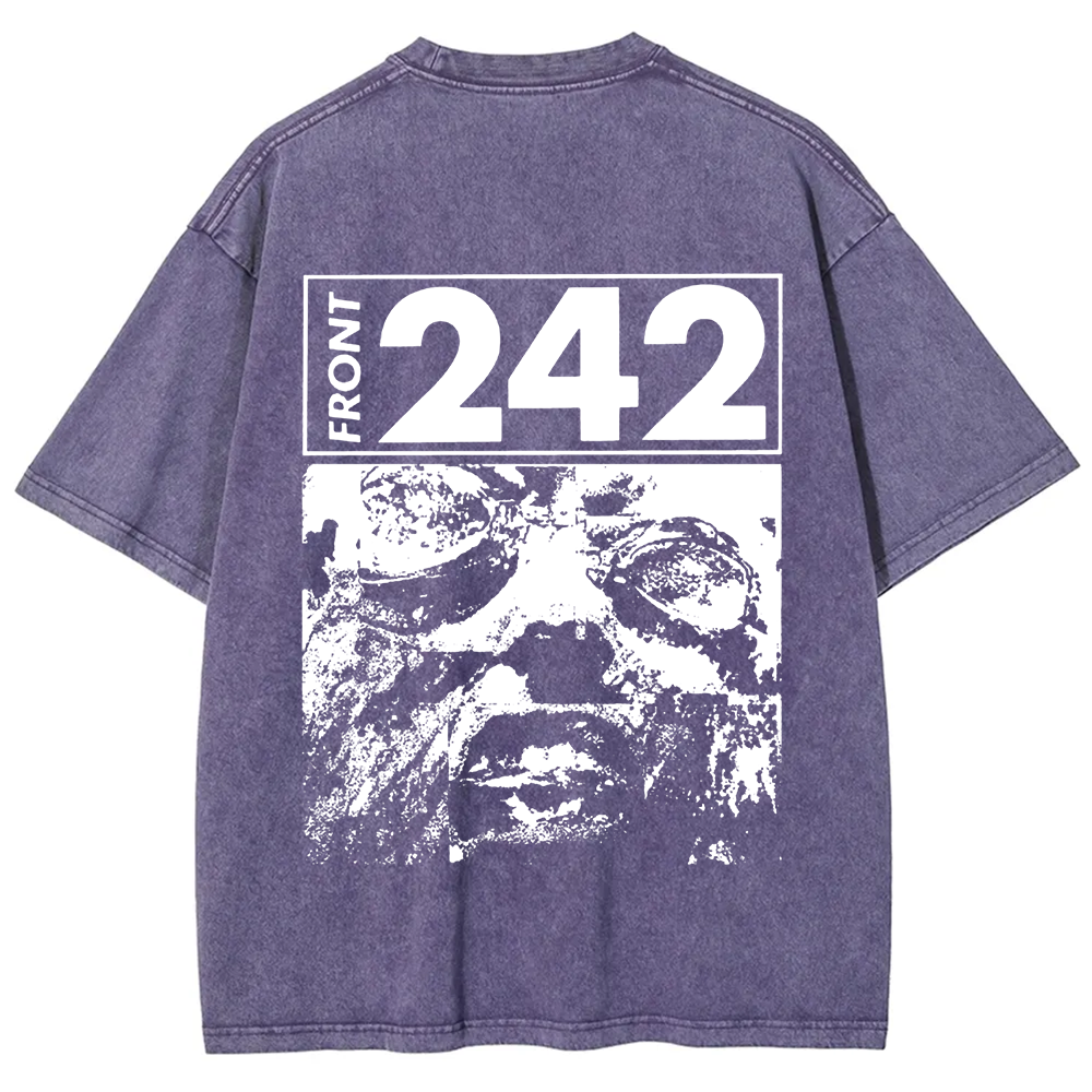 Unisex Vintage  Front 242 Rock Band  t-Shirt