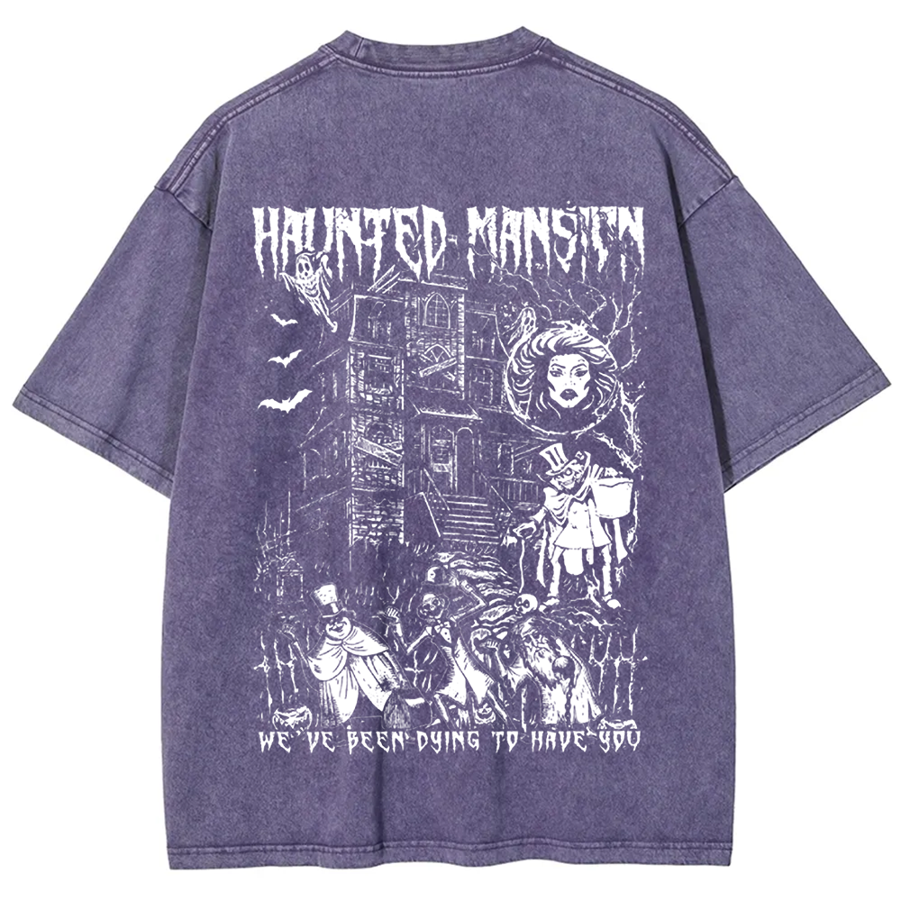 Unisex Vintage  Haunted Mansion Horror Movie t-Shirt