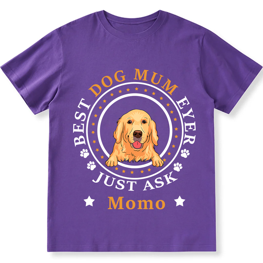 Best Dog Dad/Dog Mum Circle   - Personalized Custom Unisex T-shirt
