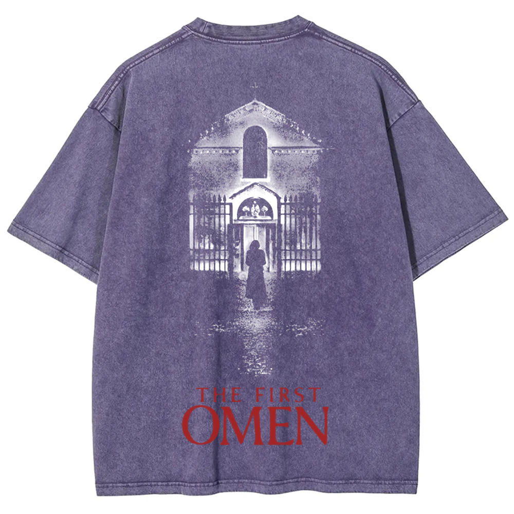 Unisex Vintage The Firts Omen Horror Movie  t-Shirt
