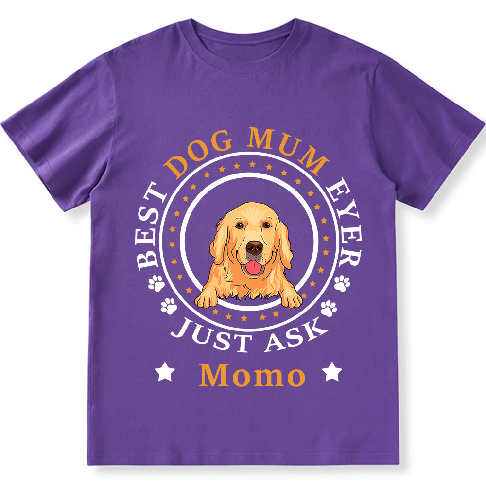 Best Dog Dad/Dog Mum Circle   - Personalized Custom Unisex T-shirt