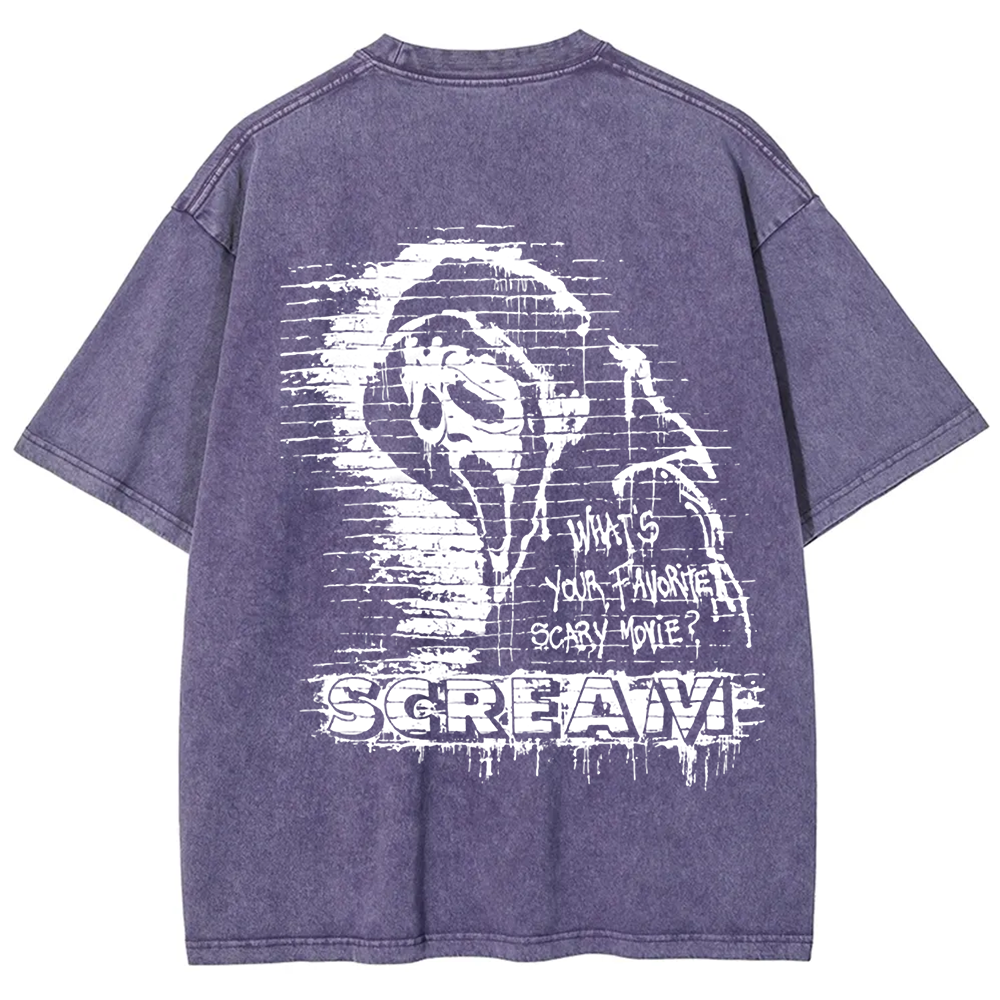 Unisex Vintage Scream horror movie t-Shirt