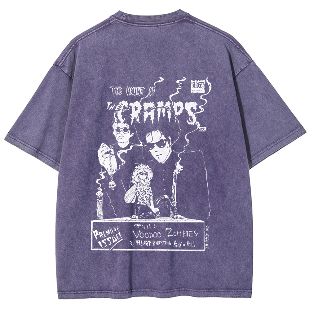 Unisex Vintage The Cramps Rock Band t-Shirt