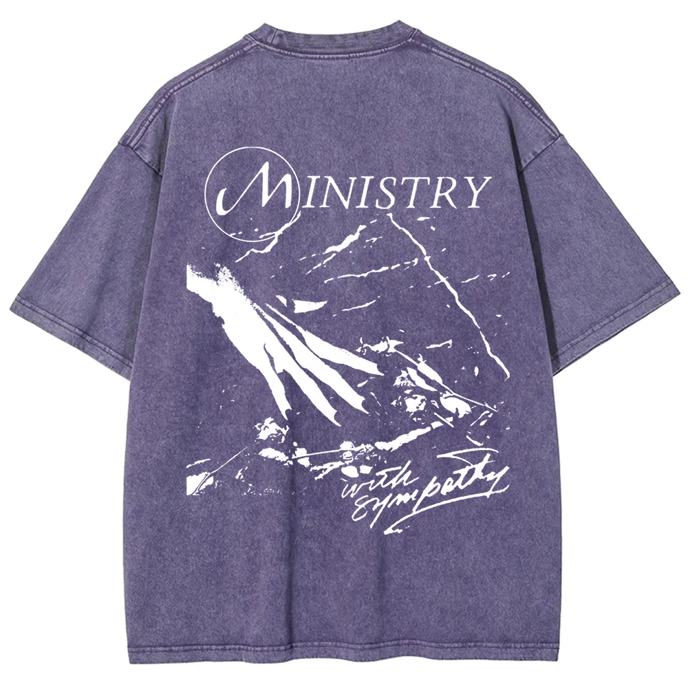 Unisex Vintage  Ministry Band With Sympathy Music   t-Shirt