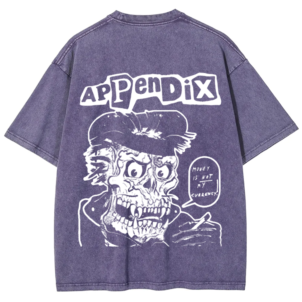 Unisex Vintage Appendix Rock Band  t-Shirt