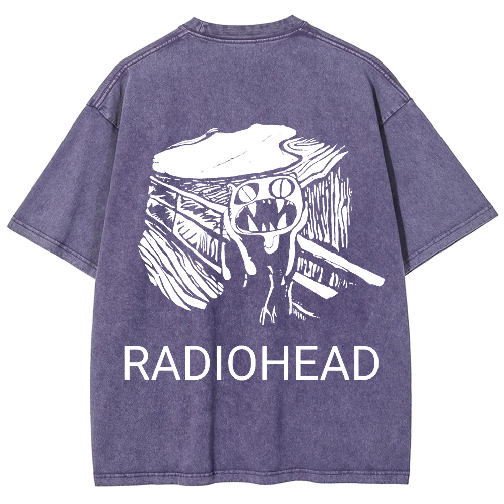 Unisex Vintage  Radiohead Band  t-Shirt