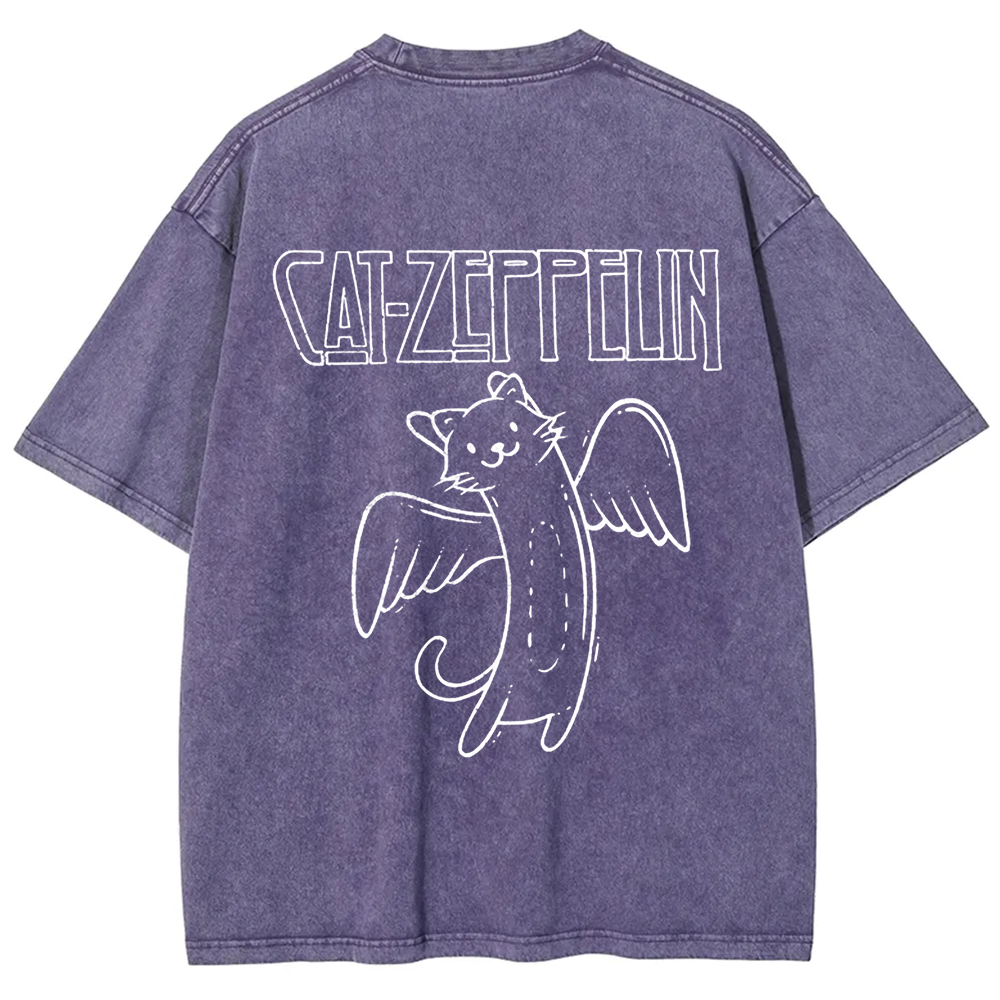 Unisex Vintage Cat Zeppelin t-Shirt