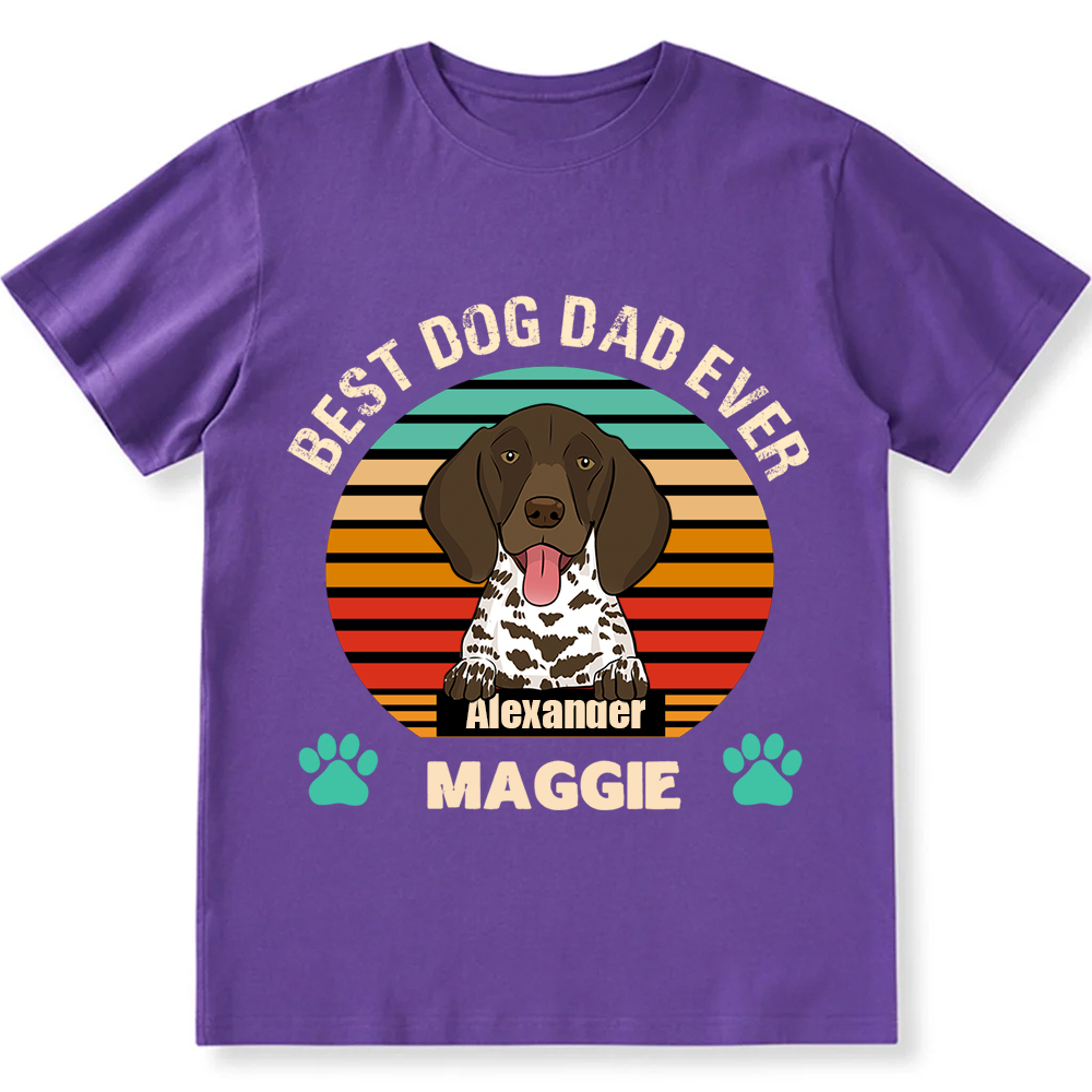 Best Dog Mom and Dad Ever- Personalized Custom Unisex T-shirt