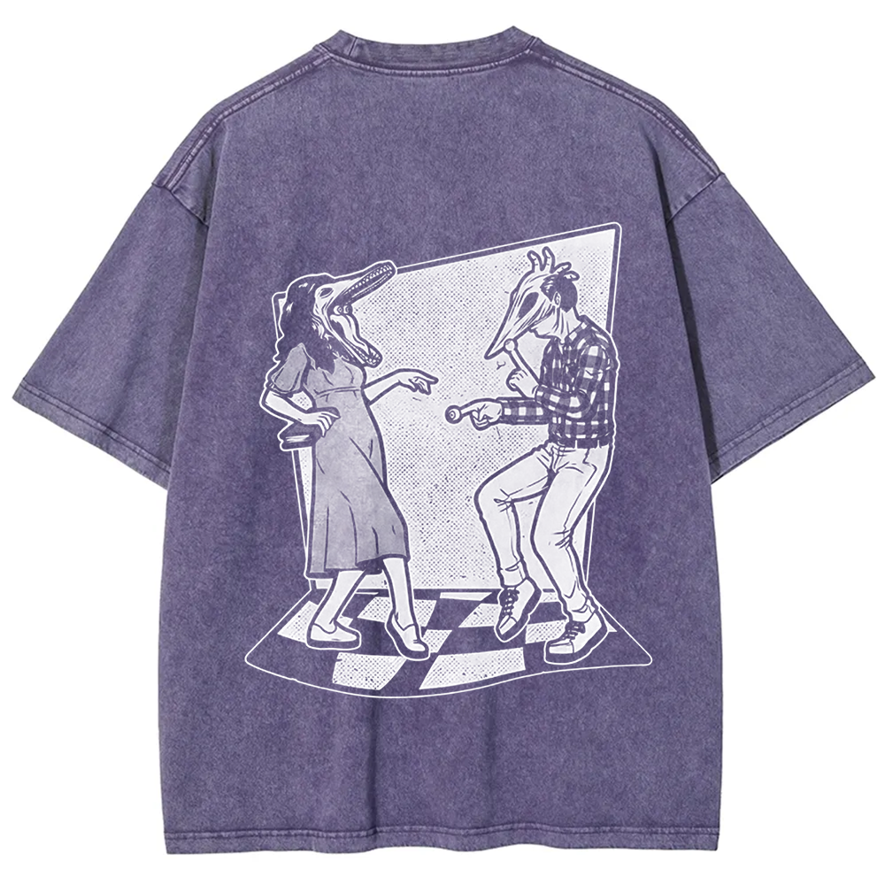Unisex Vintage Ghost Couple Dance Beetlejuice  t-Shirt