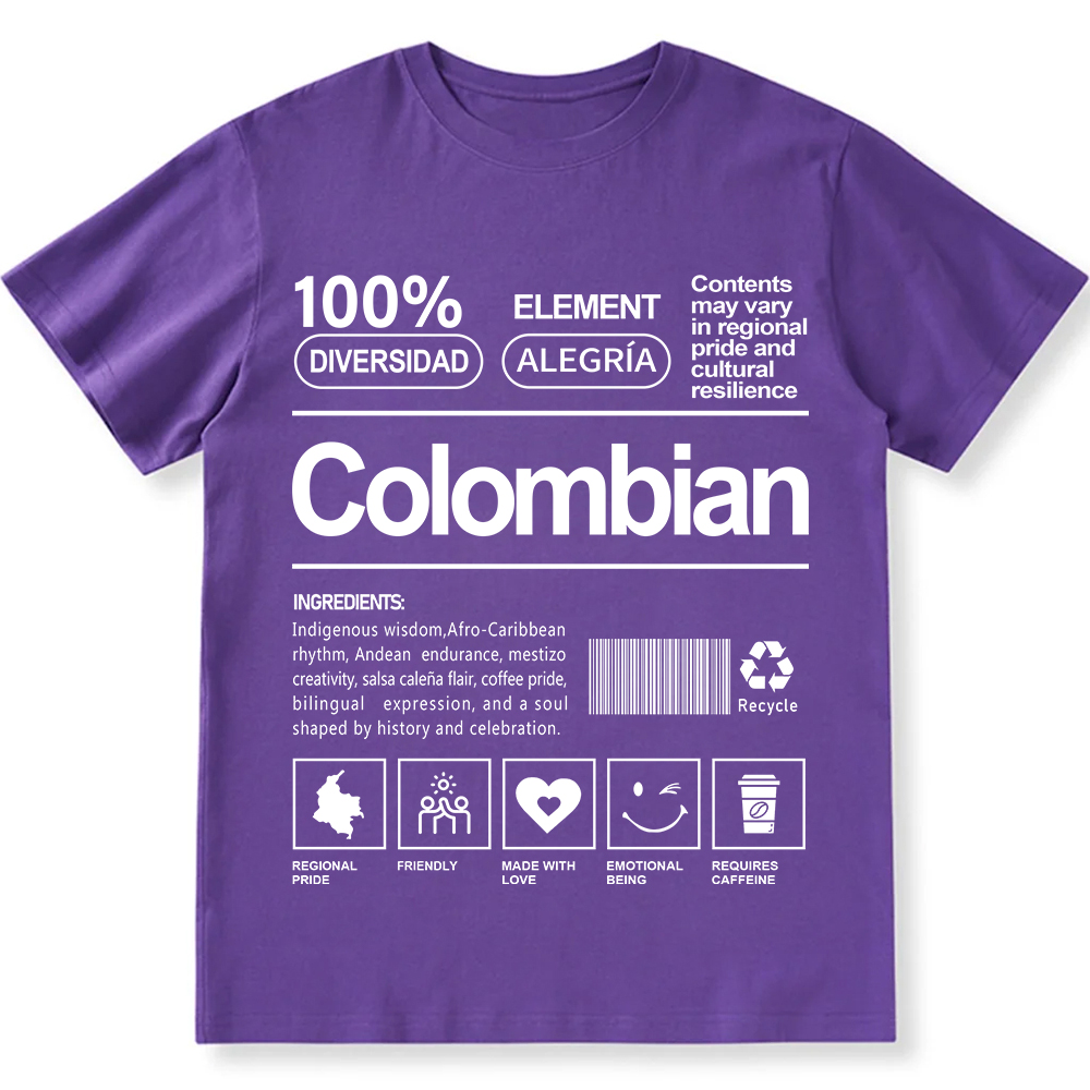Colombian Unisex Fit  Cotton T-Shirt wearishow