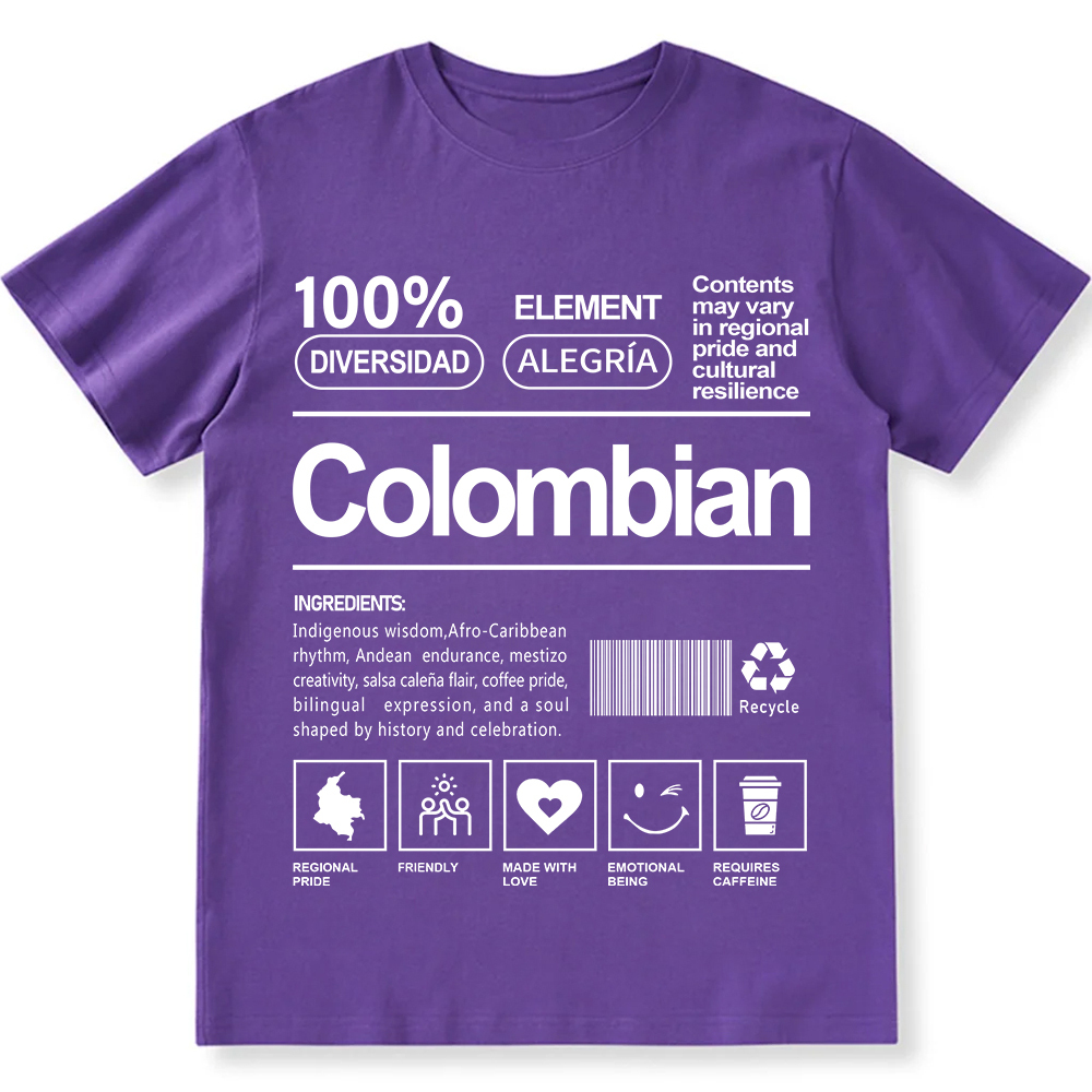 Colombian Unisex Fit  Cotton T-Shirt wearishow