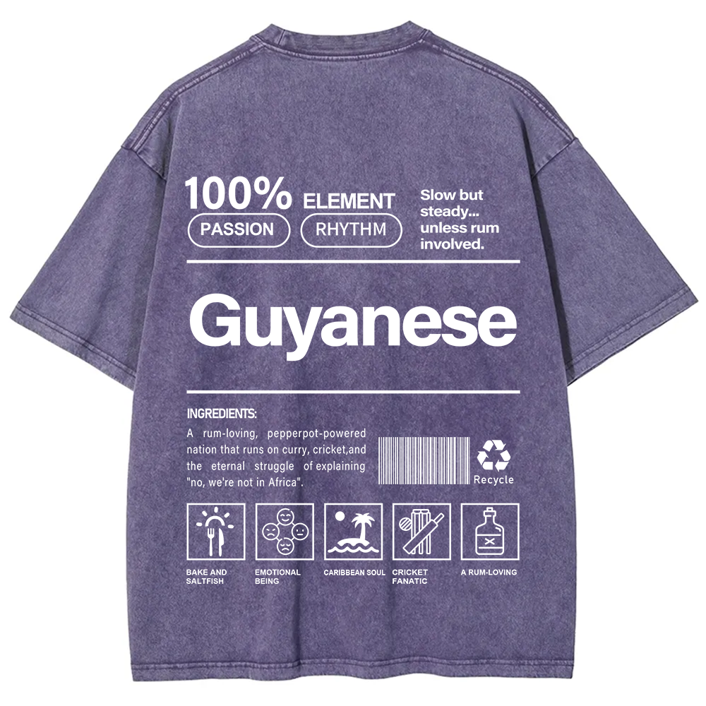 Guyanese Unisex Fit  Washed T-Shirt