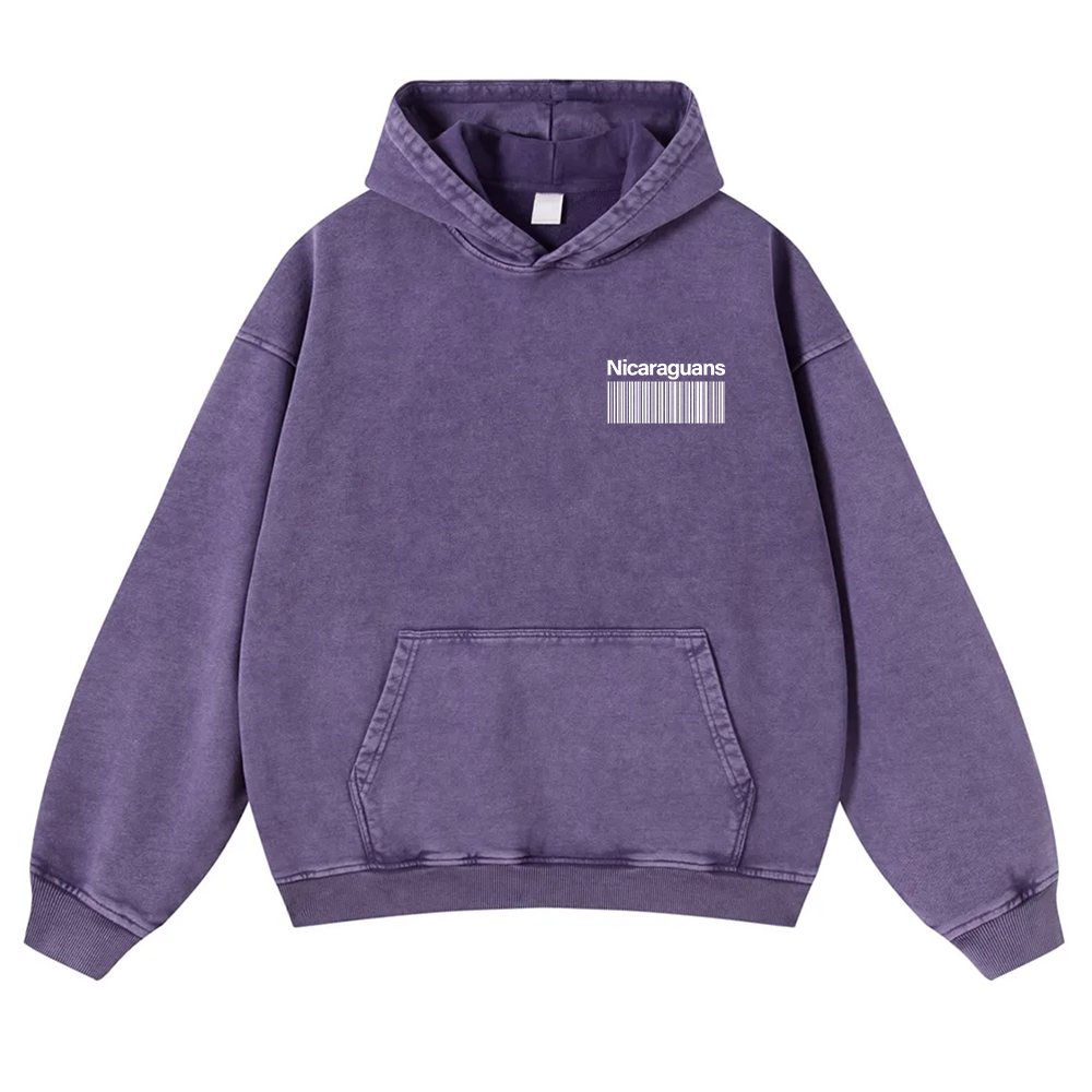 Nicaraguans Unisex Fit  Washed Hoodie wearishow