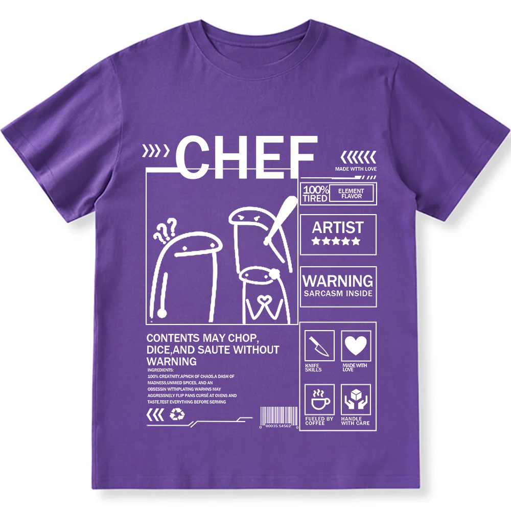 Chef Unisex Fit Washed T-Shirt wearishow