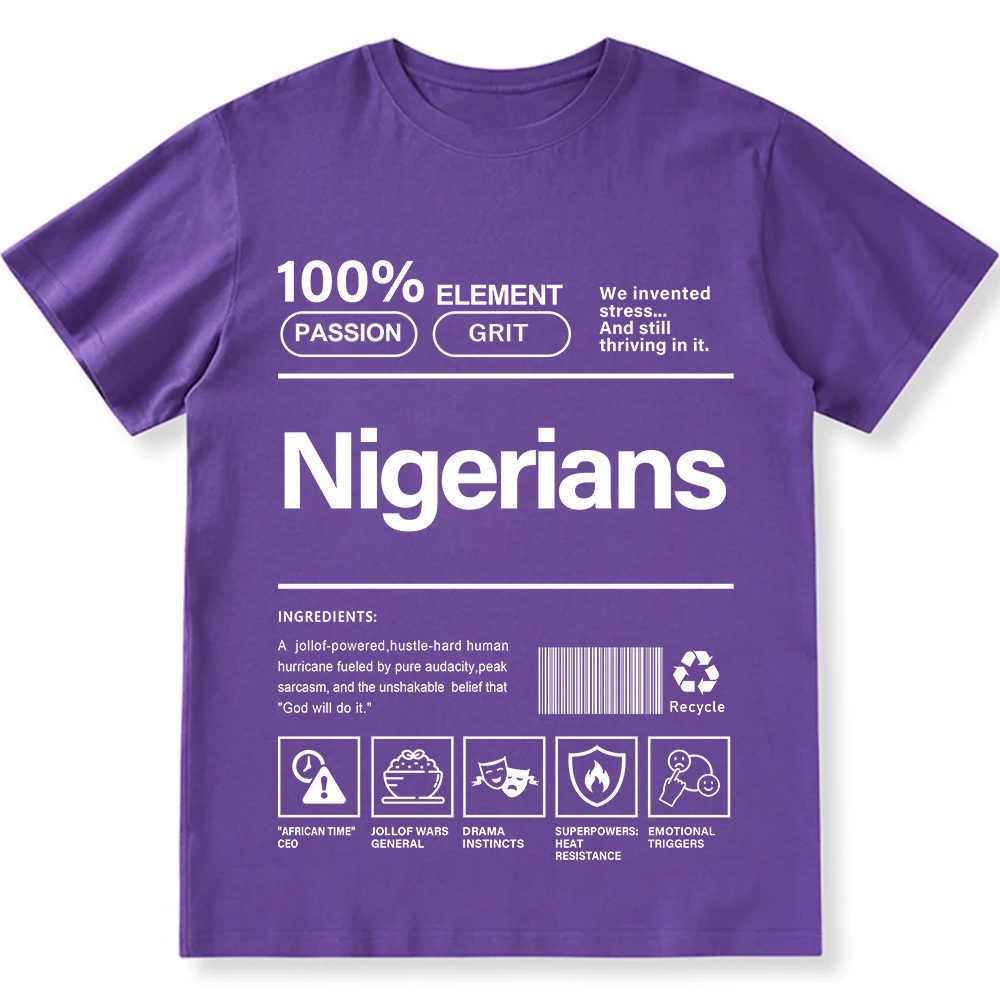 Nigerians Unisex Fit Cotton T-Shirt wearishow