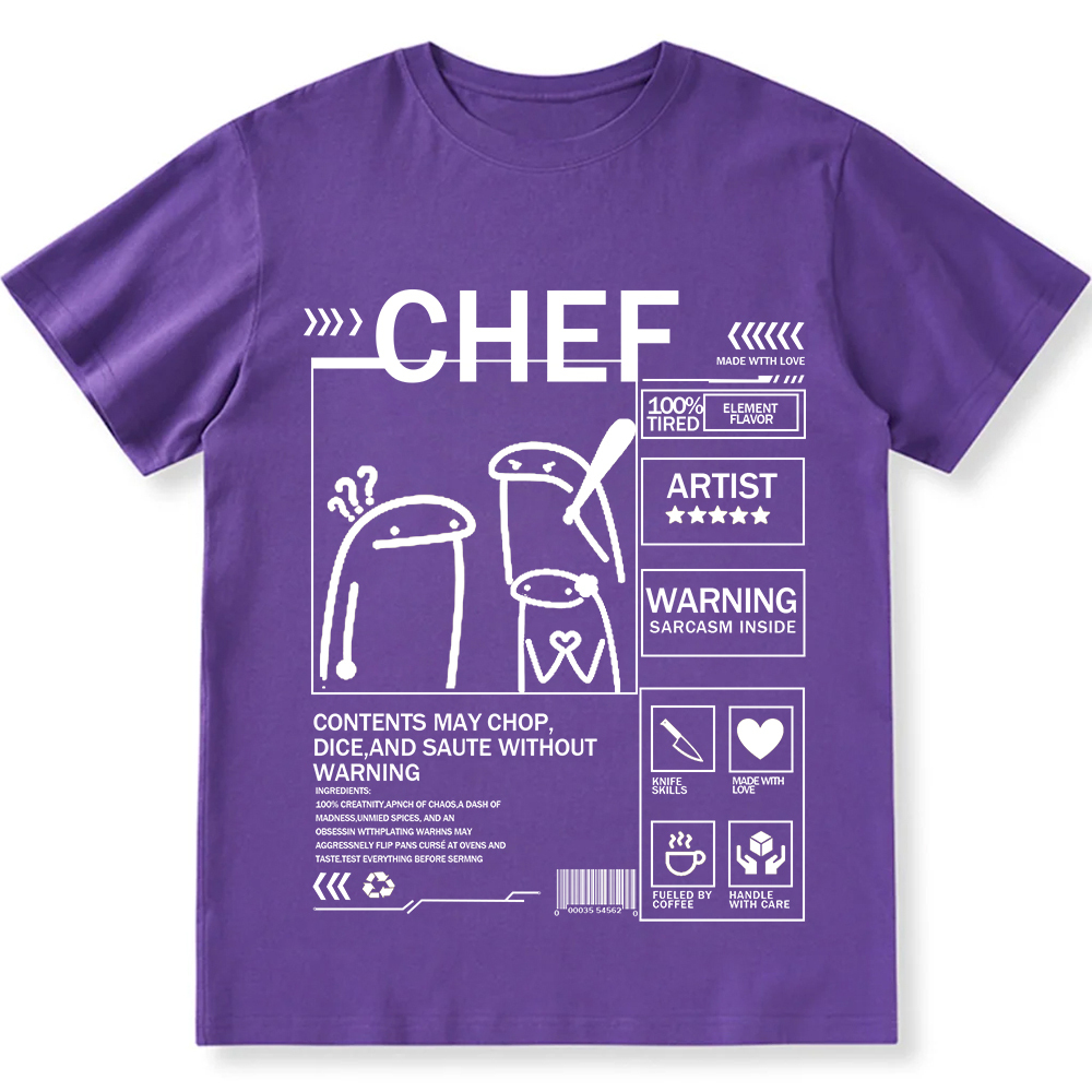 Chef Unisex Fit Washed T-Shirt wearishow