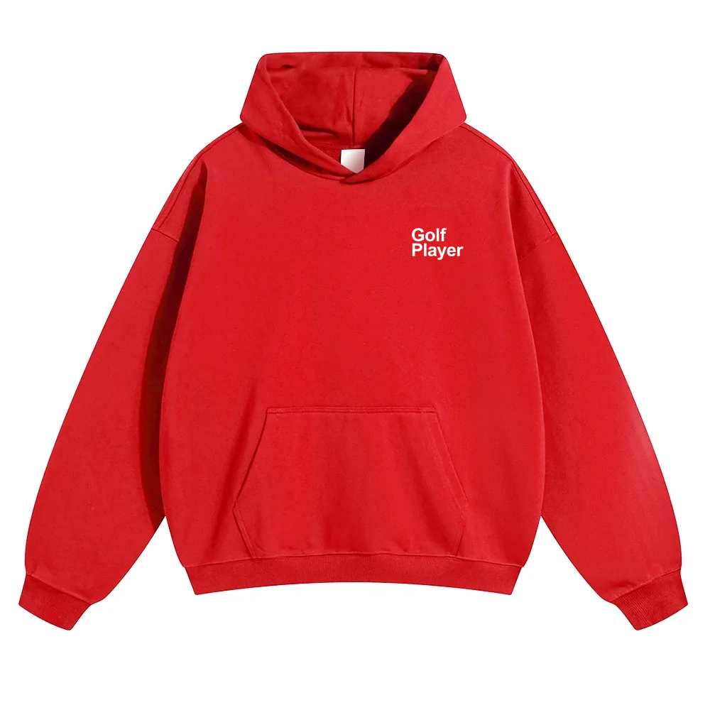 Golf Player Unisex Solid Color Hoodie wearishow
