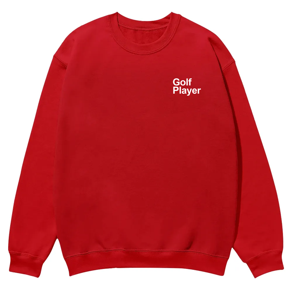 Golf Player Casual Crewneck Sweatshirt wearishow wearishow