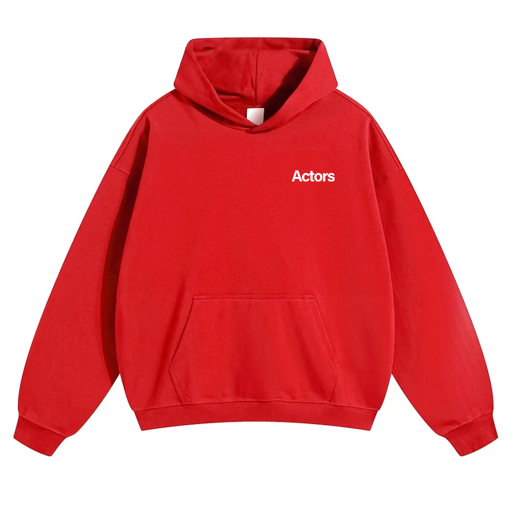 Actors Unisex Solid Color Hoodie wearishow