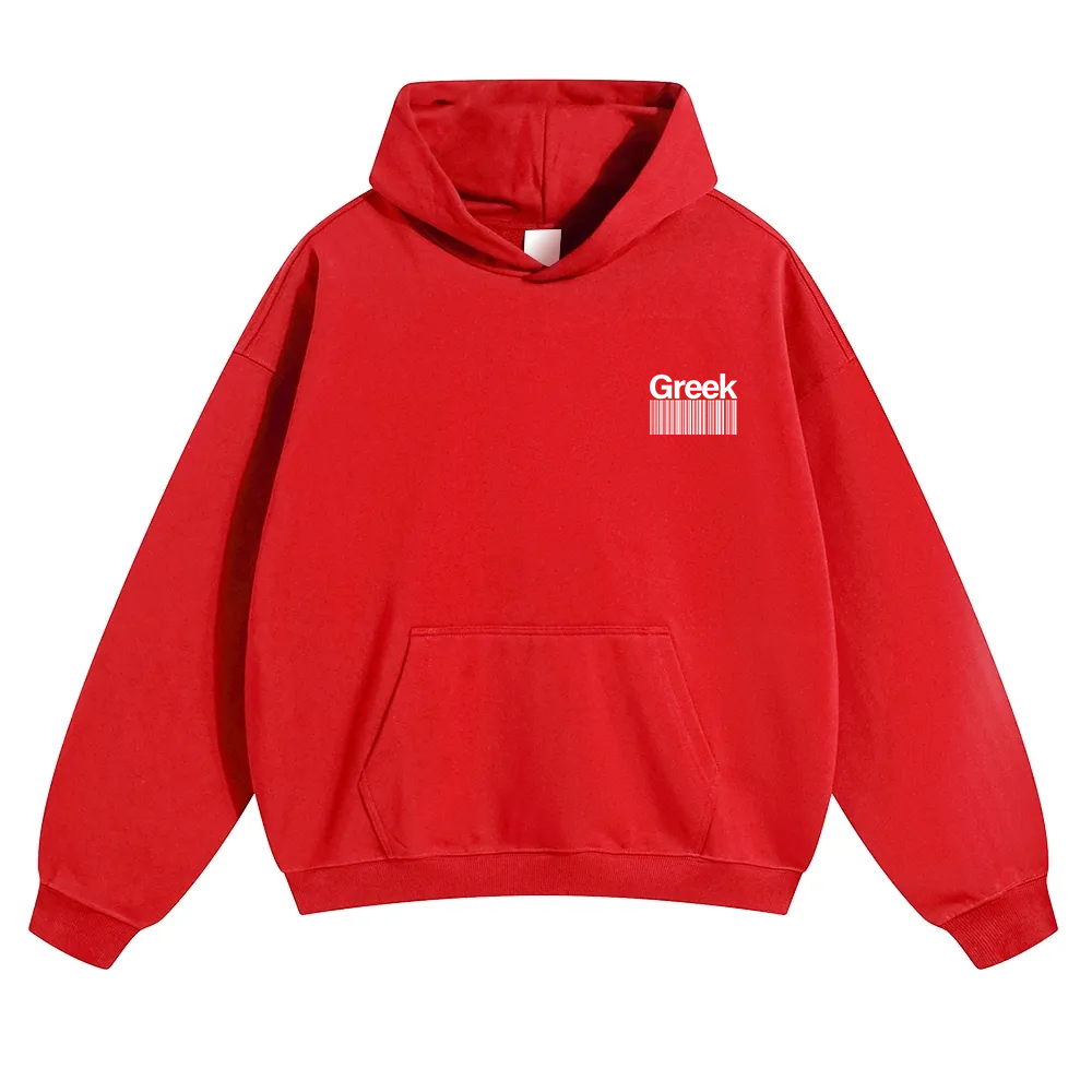 Greek Unisex Fit Color Hoodie wearishow