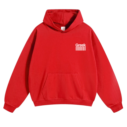 Greek Unisex Fit Color Hoodie wearishow