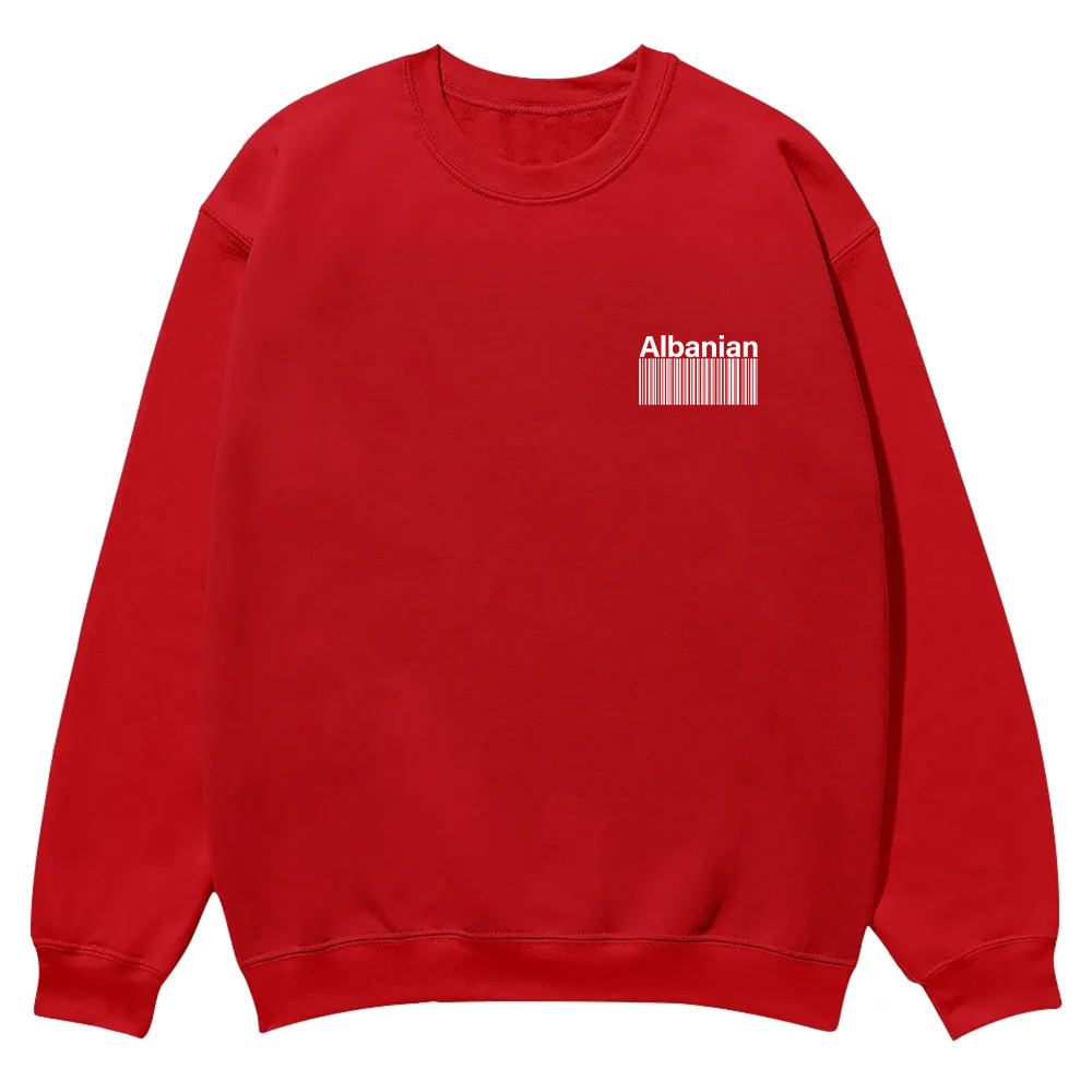Albanian Unisex Fit  Casual Crewneck Sweatshirt wearishow