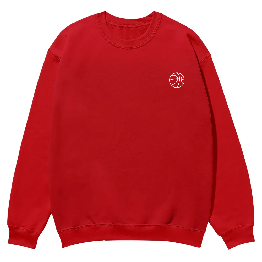 Basketball Player Casual Crewneck Sweatshirt wearishow