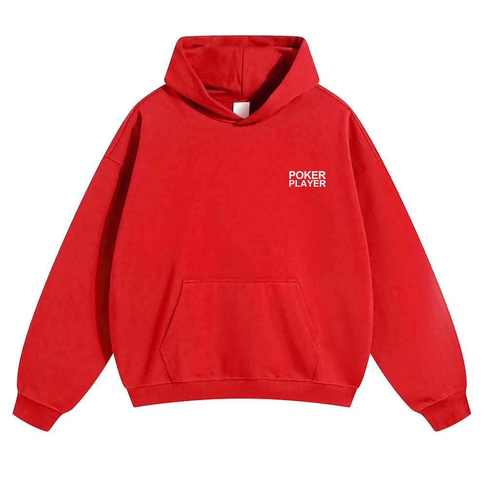 Poker Player Unisex Solid Color Hoodie wearishow