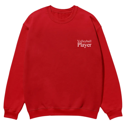 Volleyball Player Casual Crewneck Sweatshirt wearishow