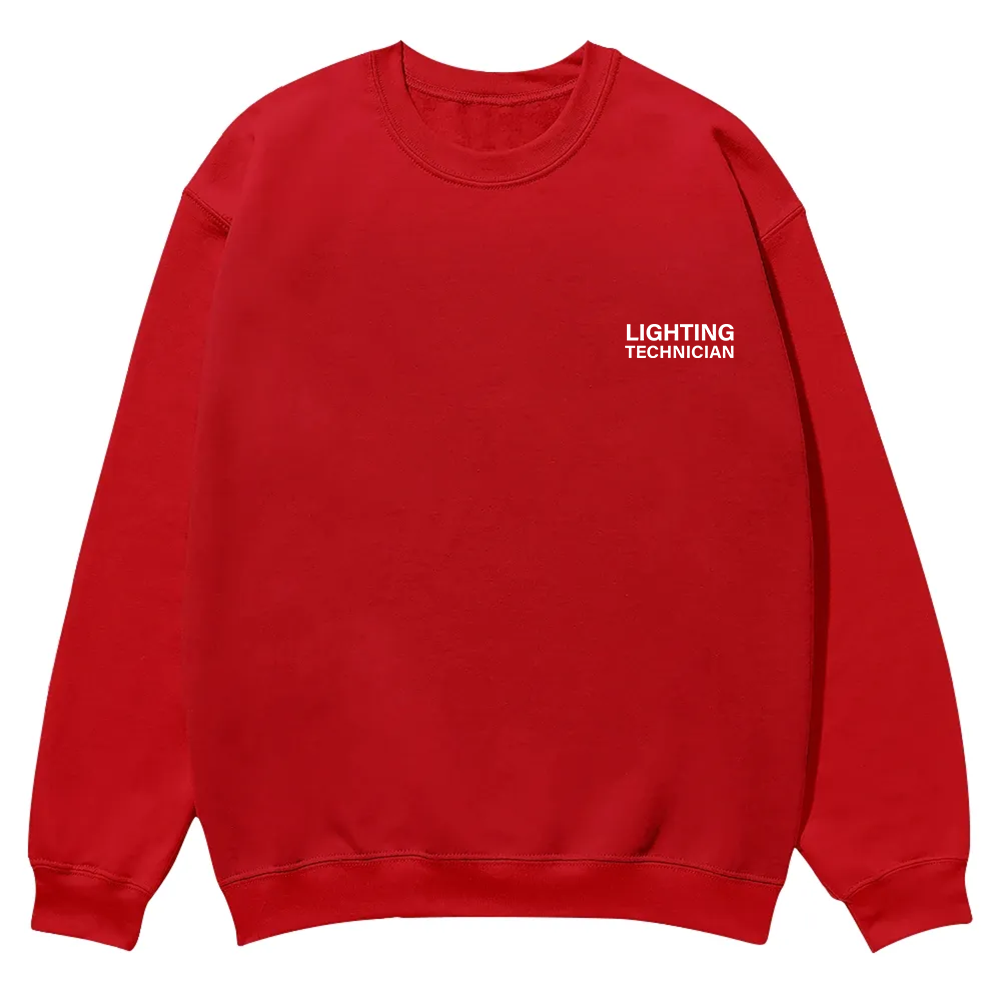 Lighting Technician Casual Crewneck Sweatshirt wearishow