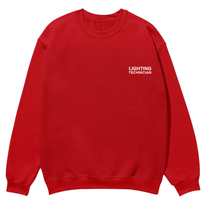 Lighting Technician Casual Crewneck Sweatshirt wearishow