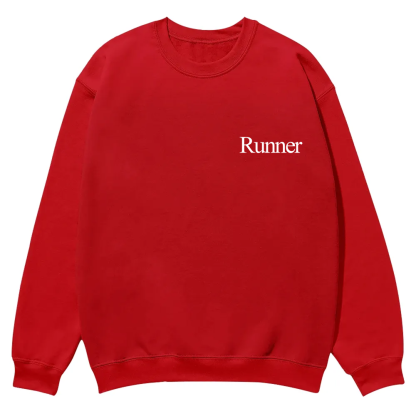 Runner Casual Crewneck Sweatshirt wearishow