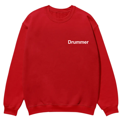 Drummer Casual Crewneck Sweatshirt wearishow