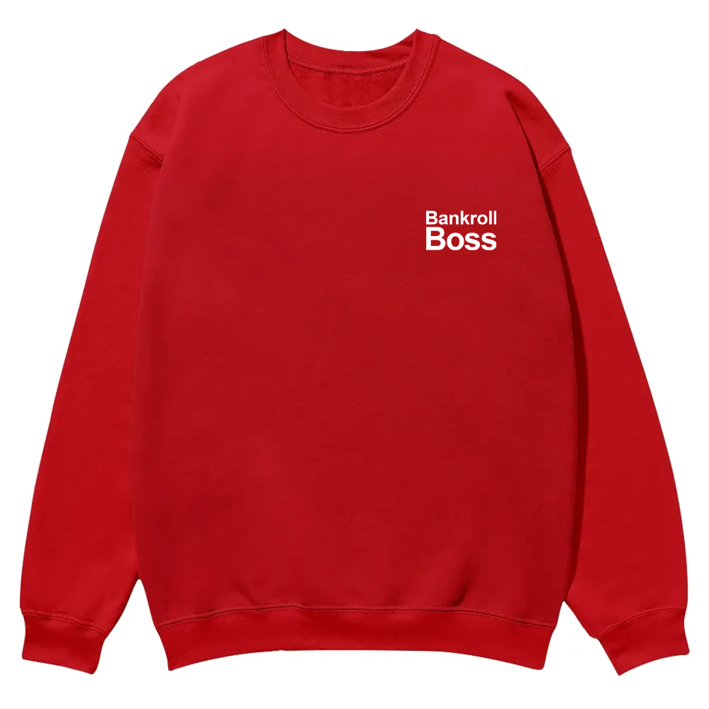 Bankroll Boss Casual Crewneck Sweatshirt wearishow