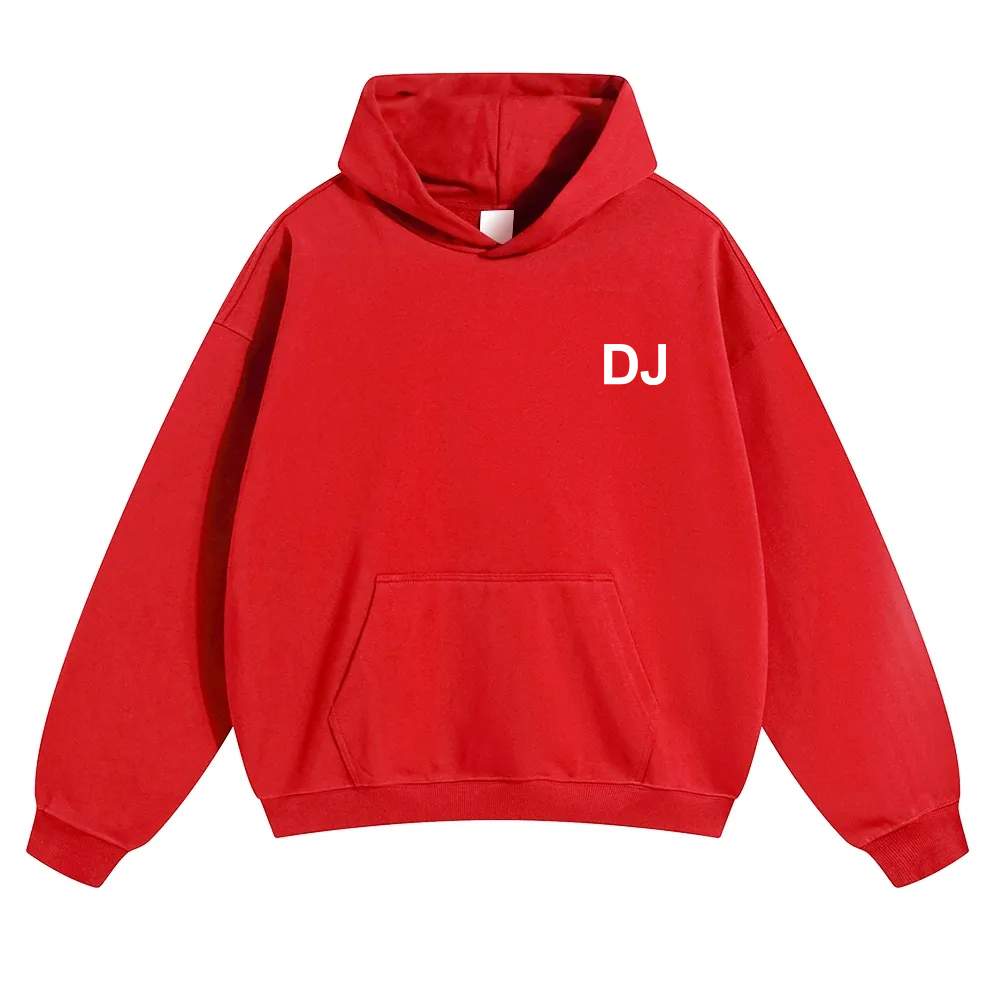 DJ Unisex Solid Color Hoodie wearishow