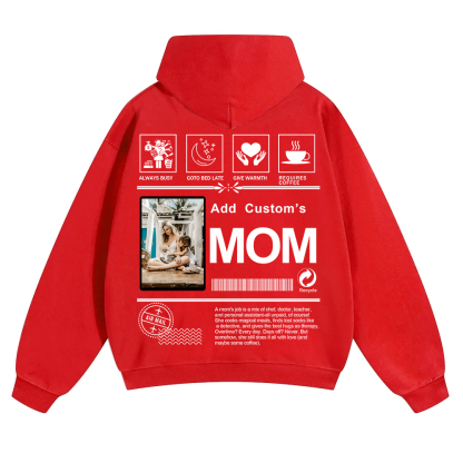 MOM Custom Solid Color Hoodie wearishow