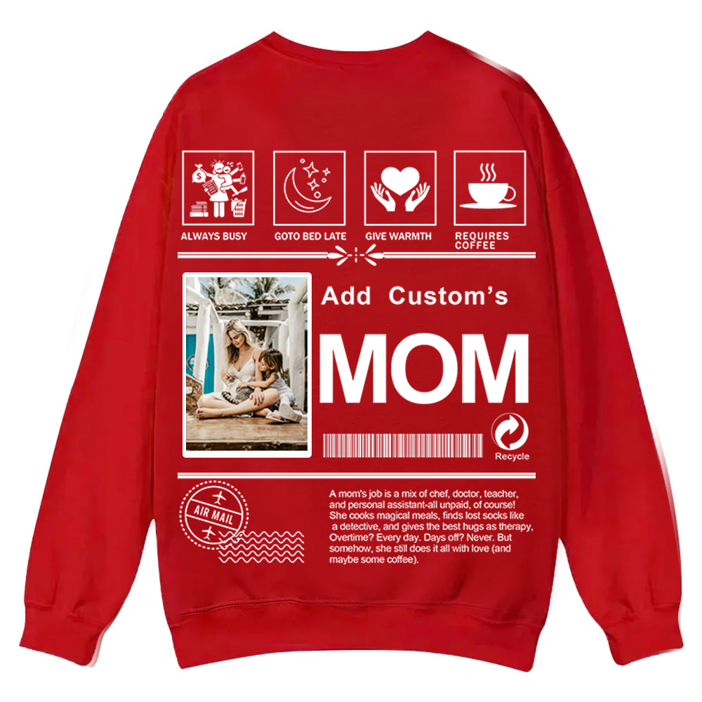 MOM Custom Casual Crewneck Sweatshirt wearishow