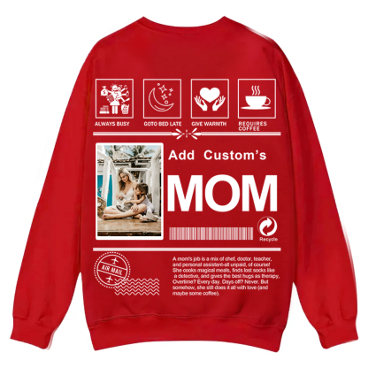 MOM Custom Casual Crewneck Sweatshirt wearishow