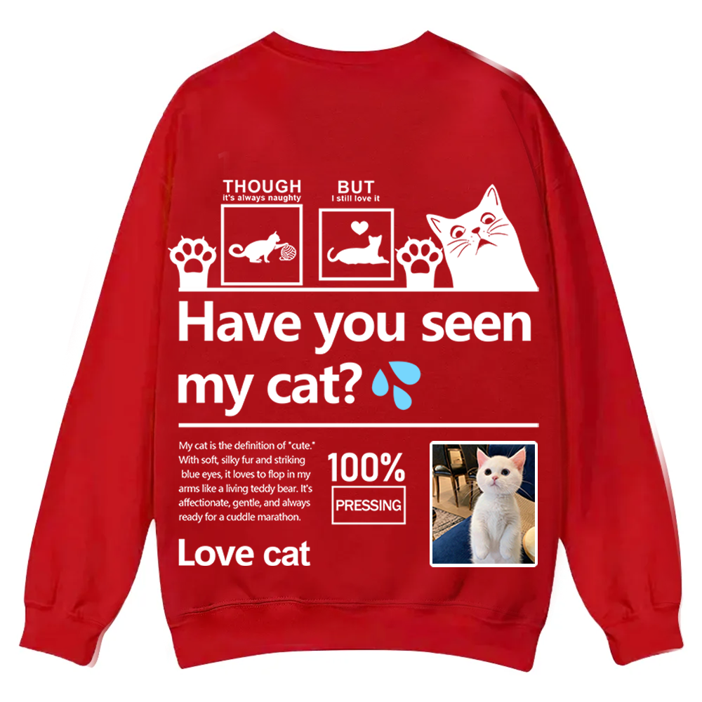 Cat Trick Customized Unisex Casual Crewneck Sweatshirt wearishow