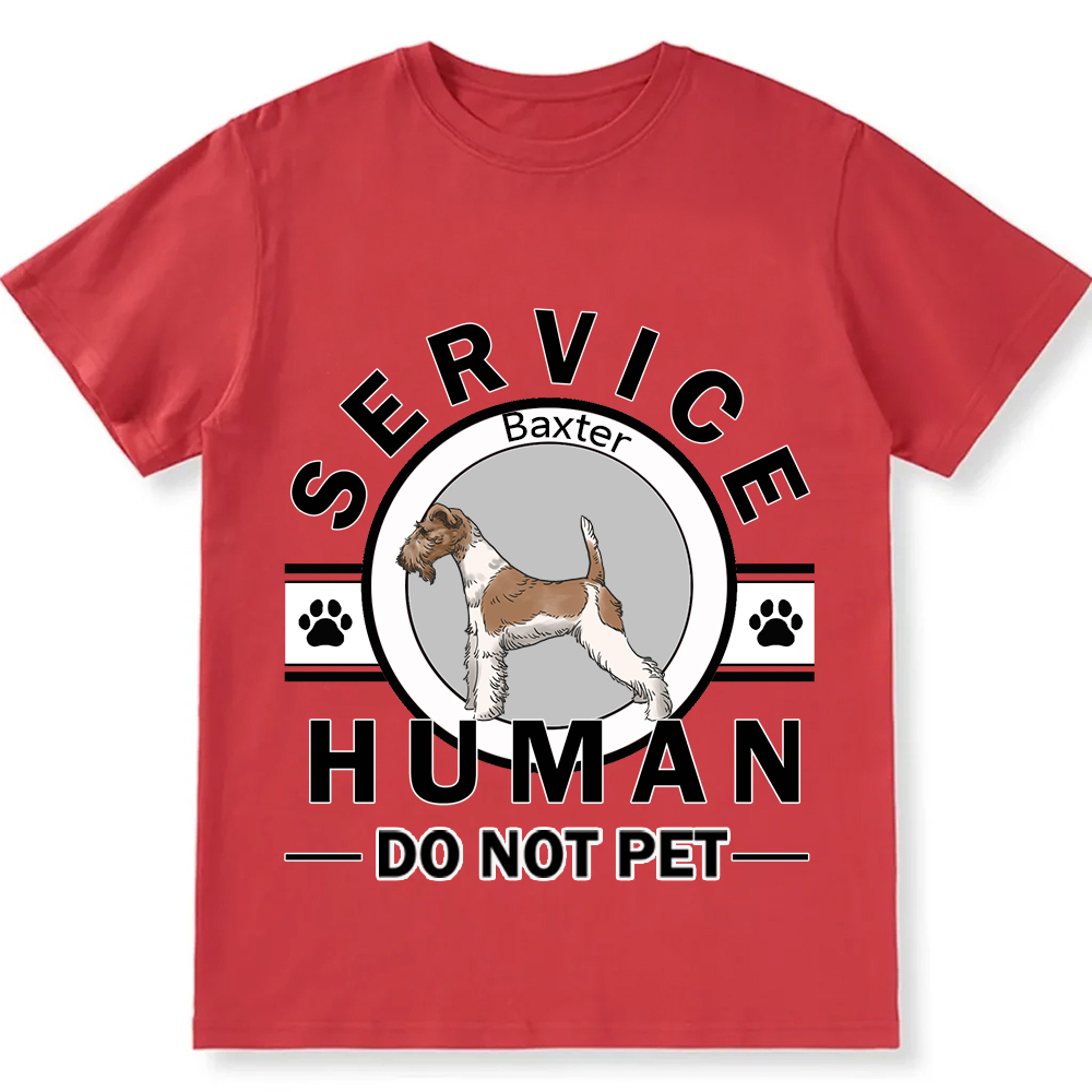 Service Human, Do Not Pet - Personalized Custom Unisex  T-shirt