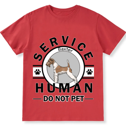 Service Human, Do Not Pet - Personalized Custom Unisex  T-shirt