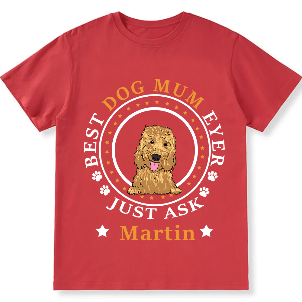Best Dog Dad/Dog Mum Circle   - Personalized Custom Unisex T-shirt