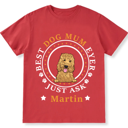 Best Dog Dad/Dog Mum Circle   - Personalized Custom Unisex T-shirt