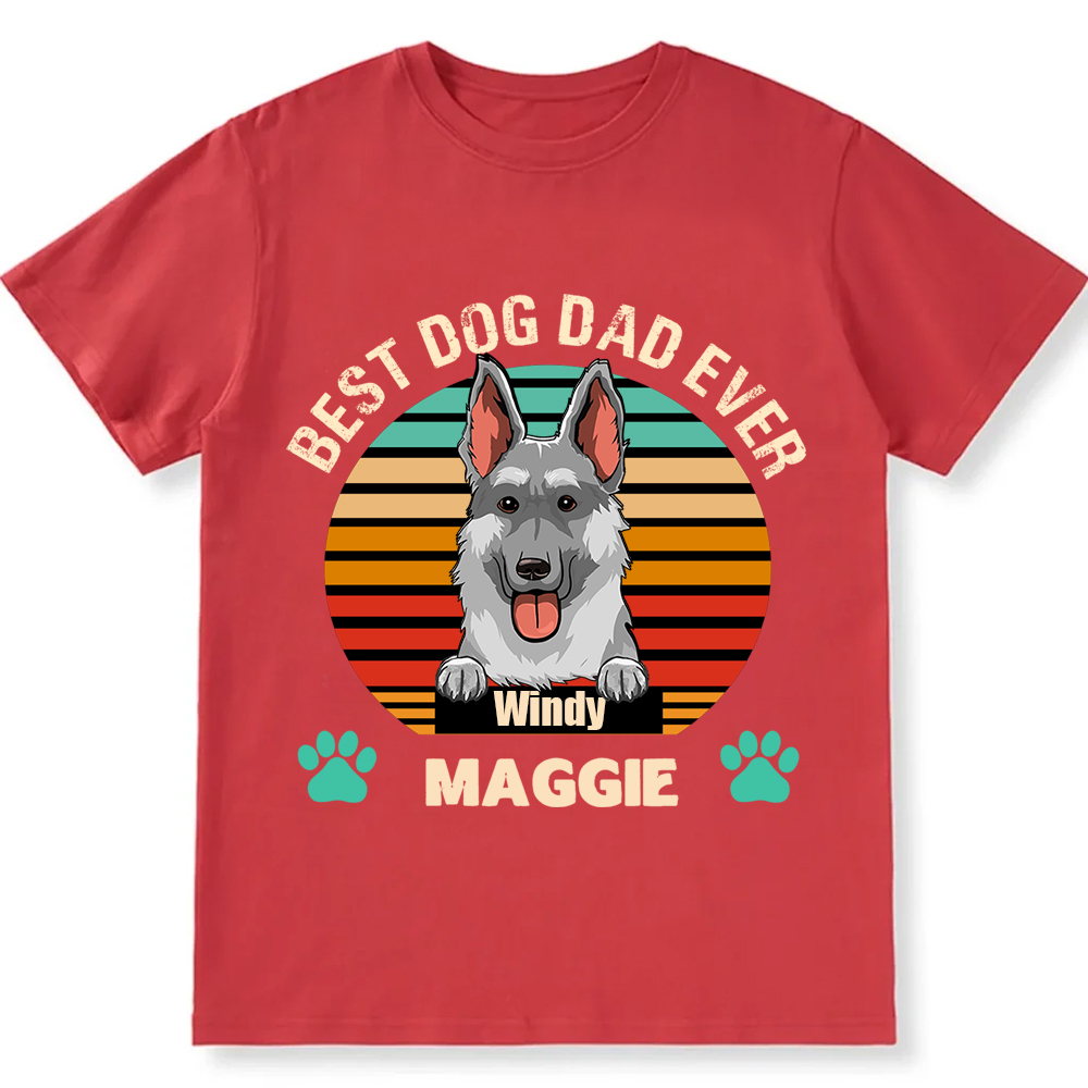 Best Dog Mom and Dad Ever- Personalized Custom Unisex T-shirt